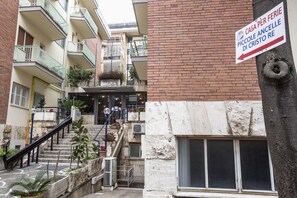 A szálláshely homlokzata