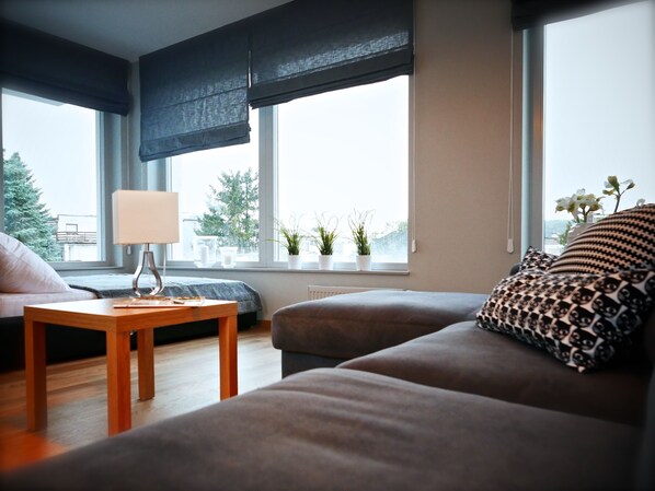 Kamar Double Deluks, 1 Tempat Tidur King, teras | Meja kerja, ruang kerja ramah laptop, dan setrika/meja setrika