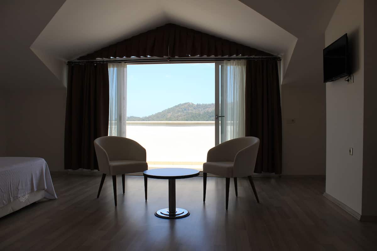 1 dormitorio, escritorio, cortinas opacas y sistema de insonorización