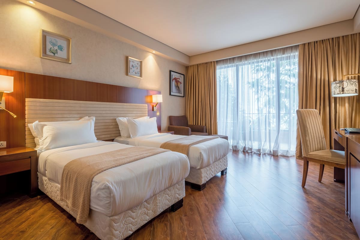 Deluxe-Zweibettzimmer, 2Â Einzelbetten, Meerblick