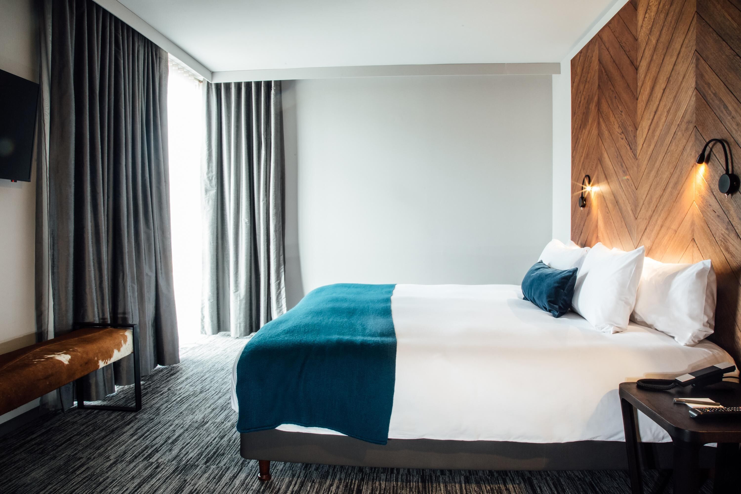 Down duvets, minibar, in-room safe, desk