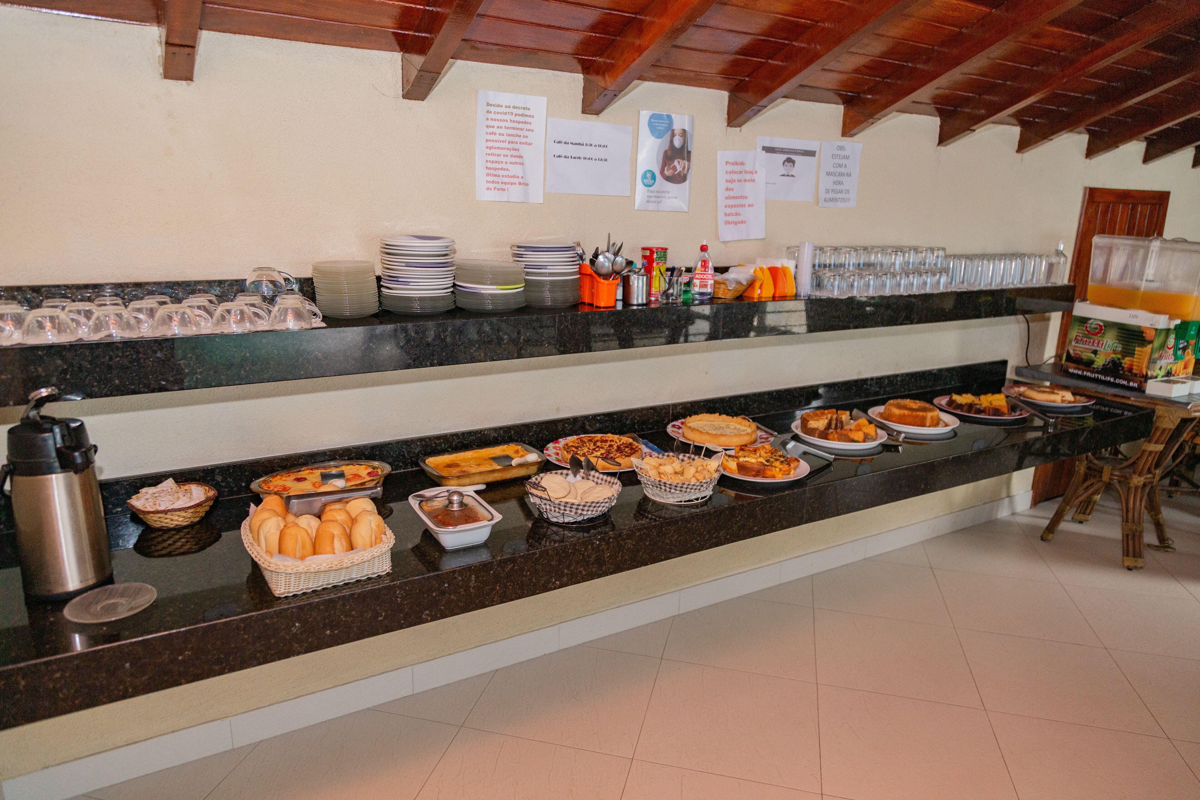Free daily buffet breakfast