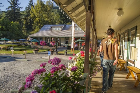 Property entrance. Whittaker's Motel & Historic Bunkhouse