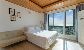 Standard Room, Sea View (B) | Free WiFi, bed sheets - Bluegrad Pension (Namhae)
