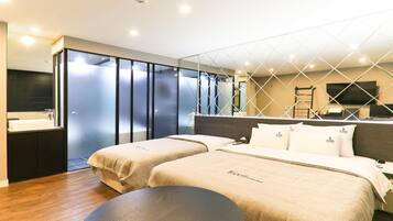 Family Twin Room | Ljudisolering och gratis wi-fi