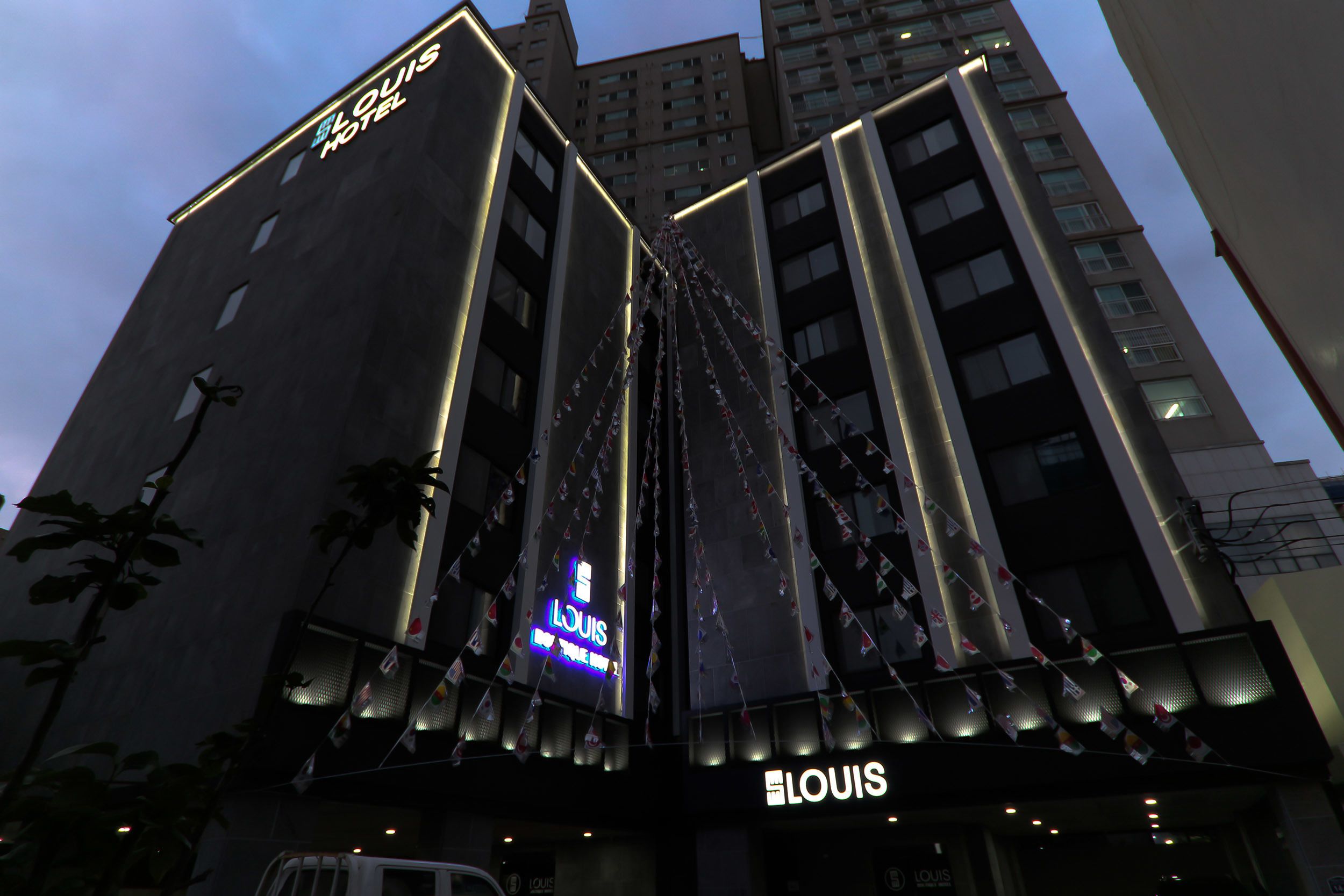 front of property – evening/night