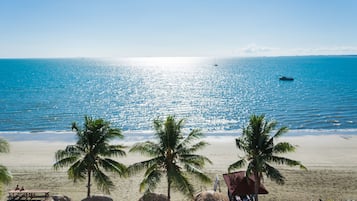 On the beach, beach massages, beach volleyball, kayaking