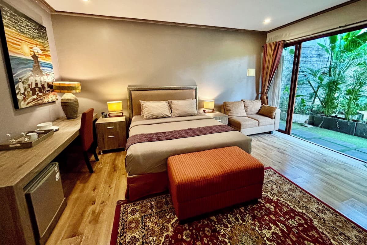Chambre, vue jardin