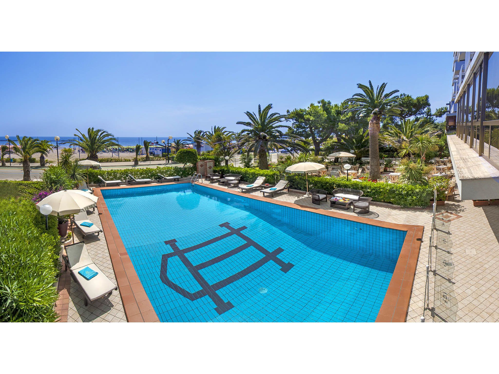 Seasonal outdoor pool, a rooftop pool
