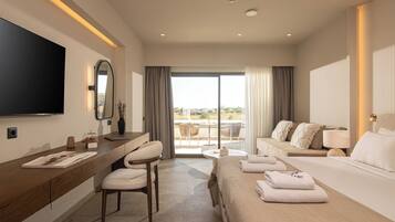 Junior Suite, Balcony | In-room safe, individually decorated, individually furnished, desk