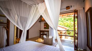 Habitación Deluxe doble (Bahiana) | Minibar, decoración individual, mobiliario individual y cortinas opacas