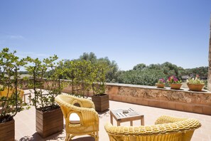 Double Room with terrace | Premium bedding, in-room safe, desk, blackout drapes - Hotel Son Cosmet (Campos)