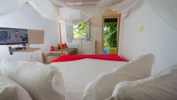 Habitación doble, vista al río | Minibar, caja de seguridad en la habitación, wifi gratis y ropa de cama