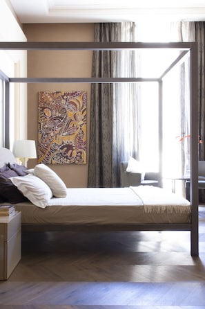 Suite studio Junior | 1 chambre, draps en coton égyptien, literie de qualité, couette en duvet