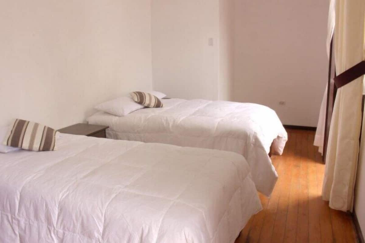 Chambre avec lits jumeaux, vue ville | Bureau, Wi-Fi gratuit