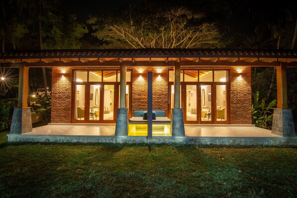 Front of property - evening/night