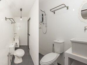 Douche, serviettes fournies