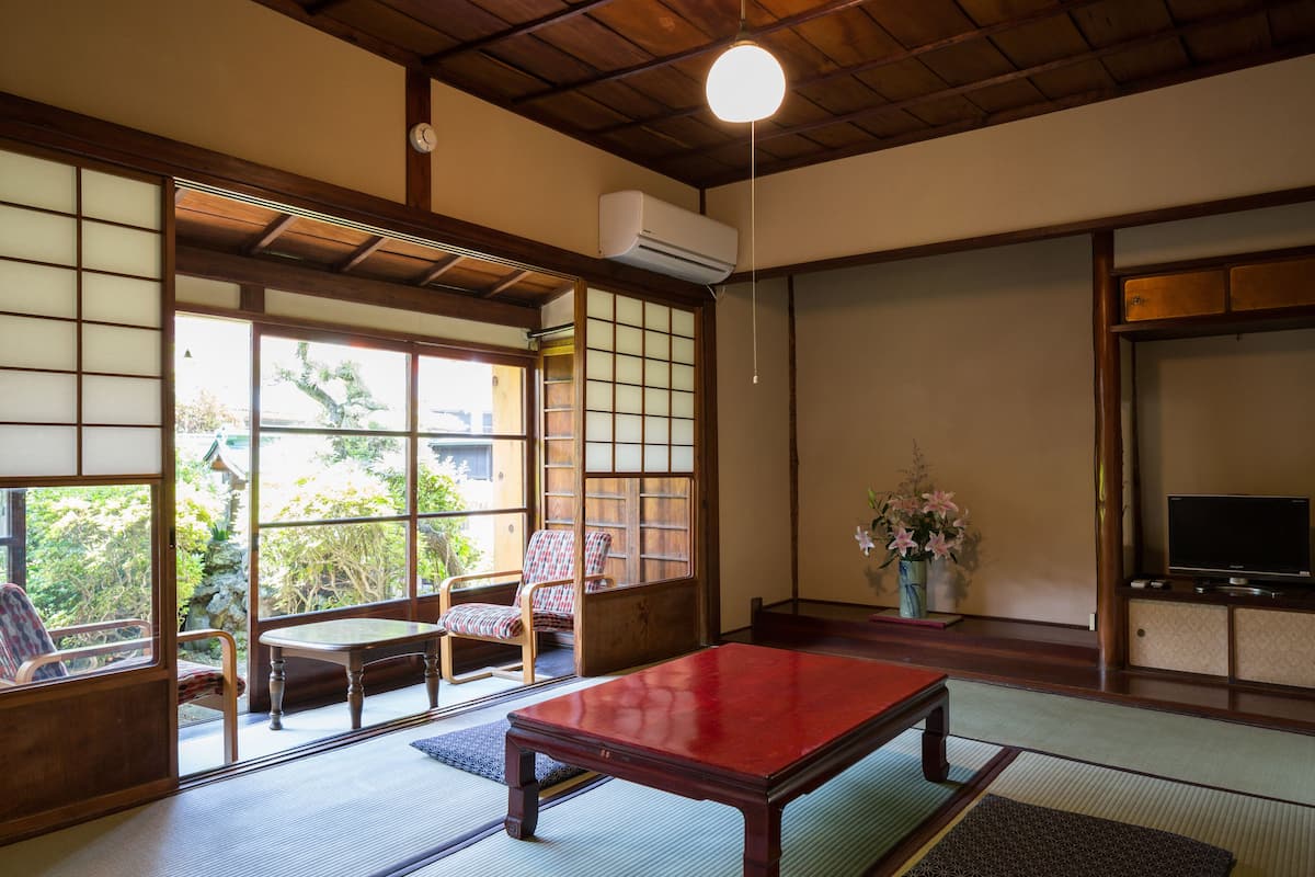 Habitación cuádruple tradicional, vista al jardín (Japanese Style, UME) | 1 habitación y wifi gratis