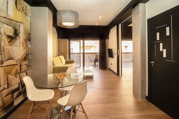 Cobertura luxo, terraço | 1 quarto, cortinas blackout, quartos à prova de som