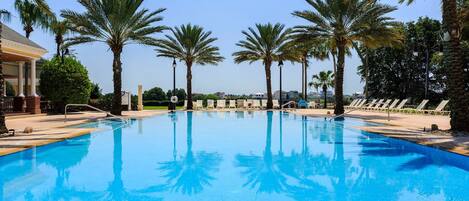 Family Condo, 3 Bedrooms, Golf View, Garden Area | Outdoor pool