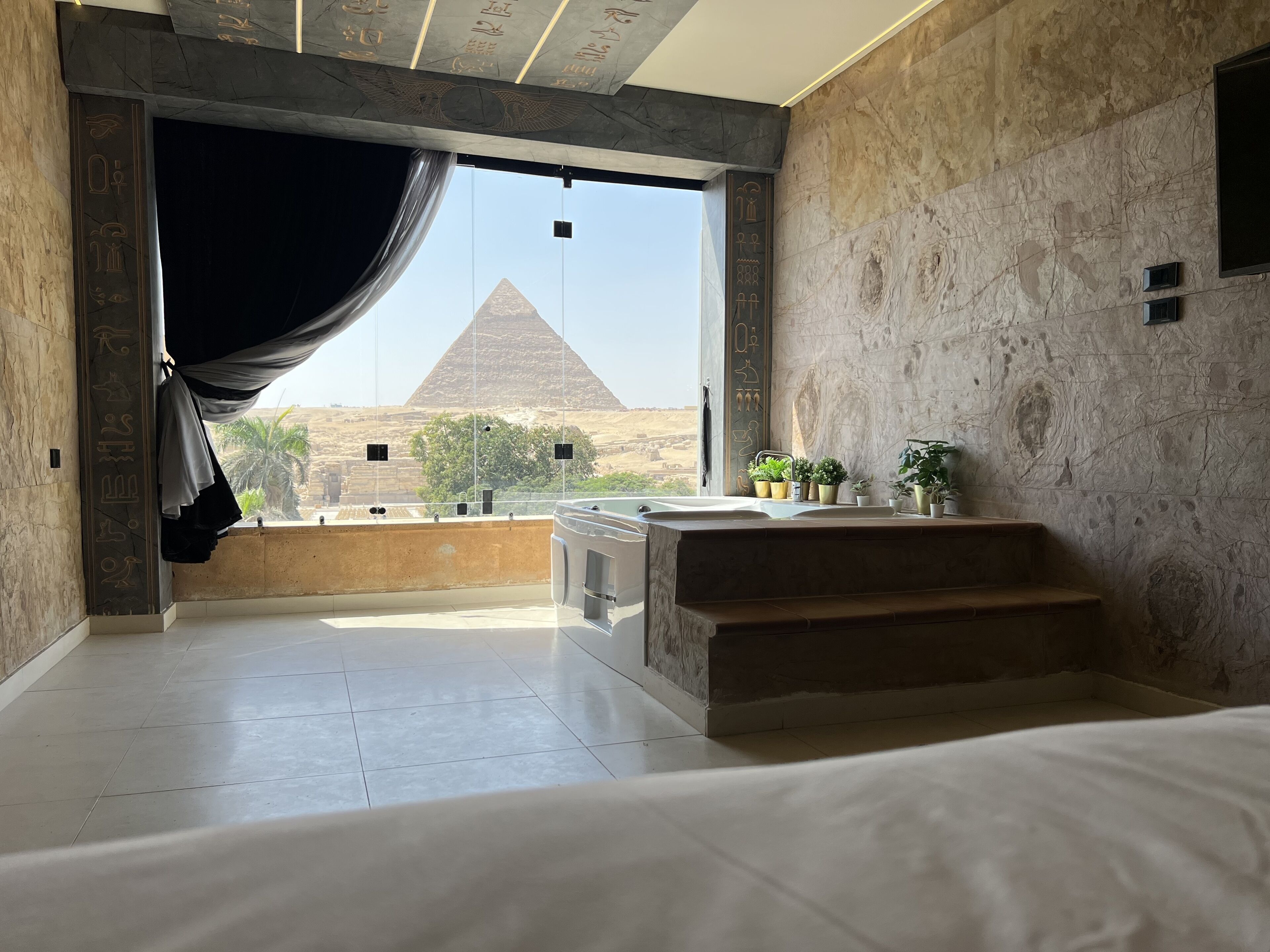 Junior Suite With Pyramid View | 1 bedroom, free minibar, in-room safe, blackout drapes