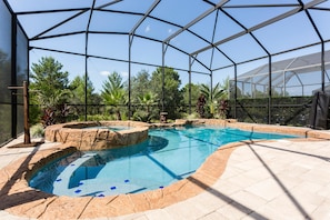 Family Villa, 4 Bedrooms, Non Smoking, Garden Area | Indoor pool | Indoor pool, outdoor pool - Villa Paradise Landing 4 Bedroom Reunion (Kissimmee)