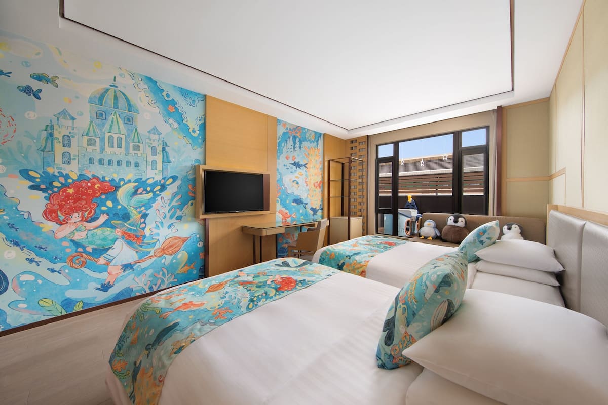 Premier-Zimmer, 2 Doppelbetten, Balkon