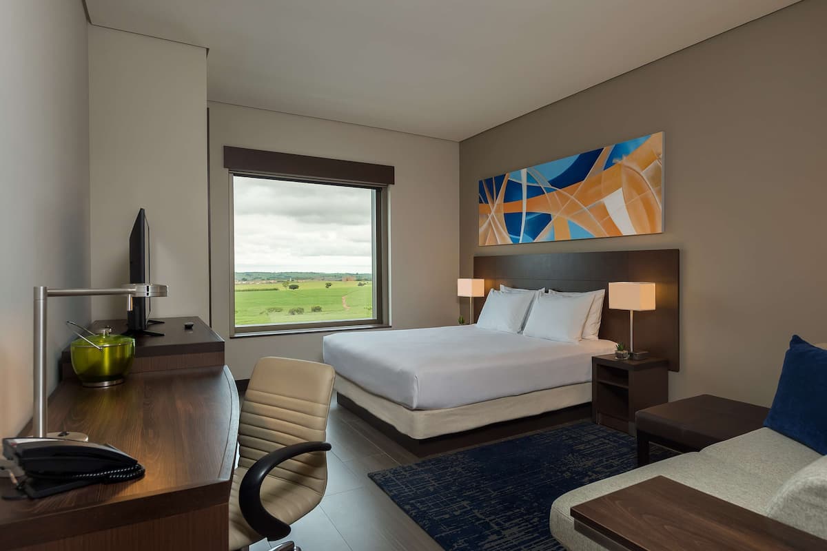Room, 1 King Bed (Mall View) | Minibar, in-room safe, desk, laptop workspace