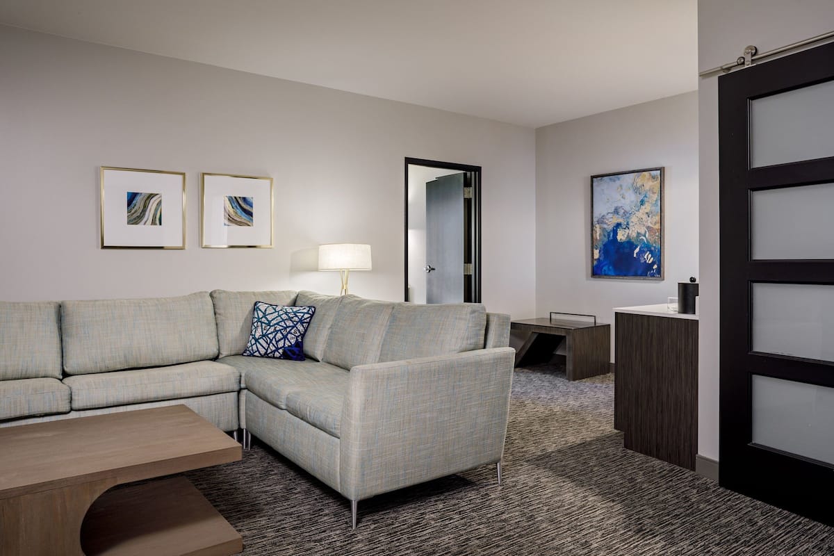 Suite, 1 Bedroom | Living room | 55-inch flat-screen TV with premium TV channels, TV