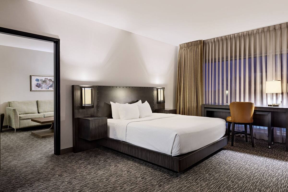 Suite, 1 Bedroom, Non Smoking, Tower | 1 bedroom, in-room safe, desk, laptop workspace