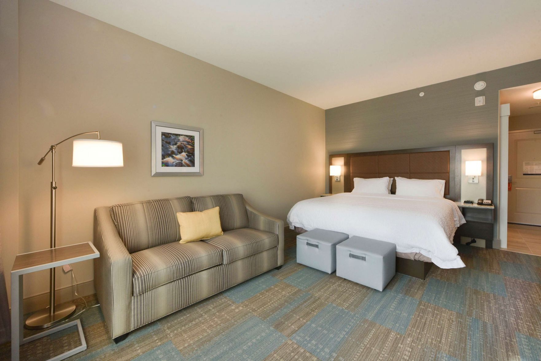 In-room safe, desk, laptop workspace, blackout drapes