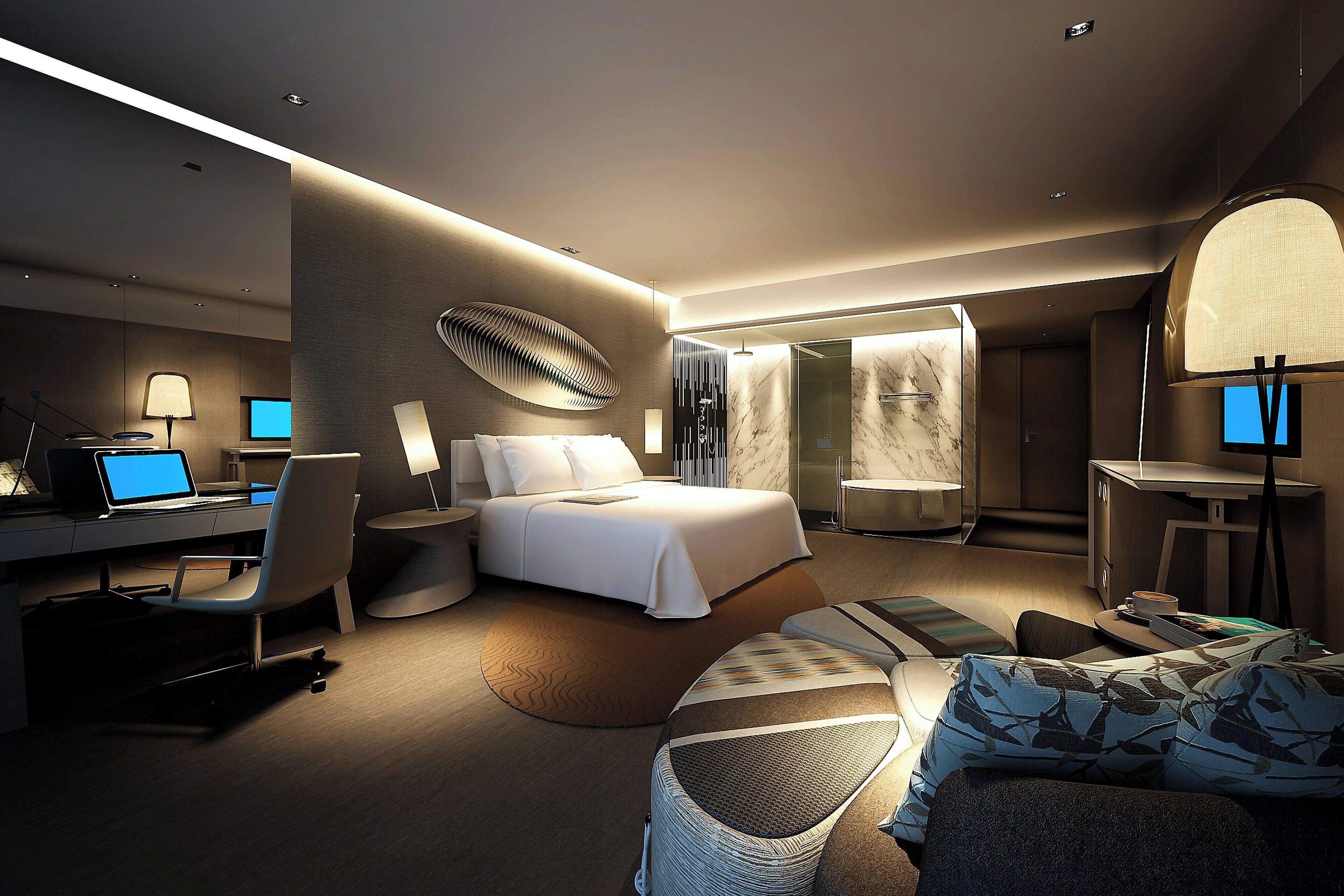 down duvets, minibar, in-room safe, desk