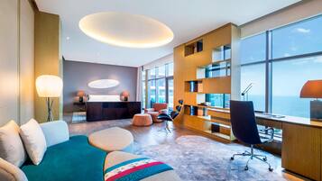 Presidential Suite, 2 Bedrooms, Ocean View | Down duvets, minibar, in-room safe, desk