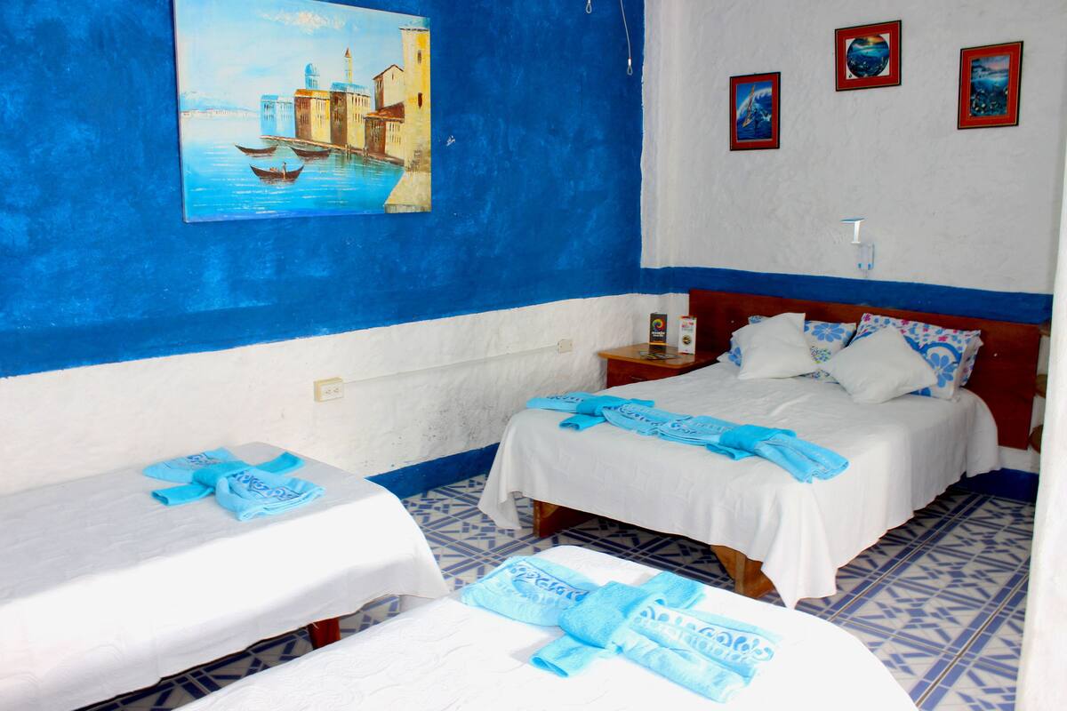 Quadruple Room (1 double, 2 single beds)
