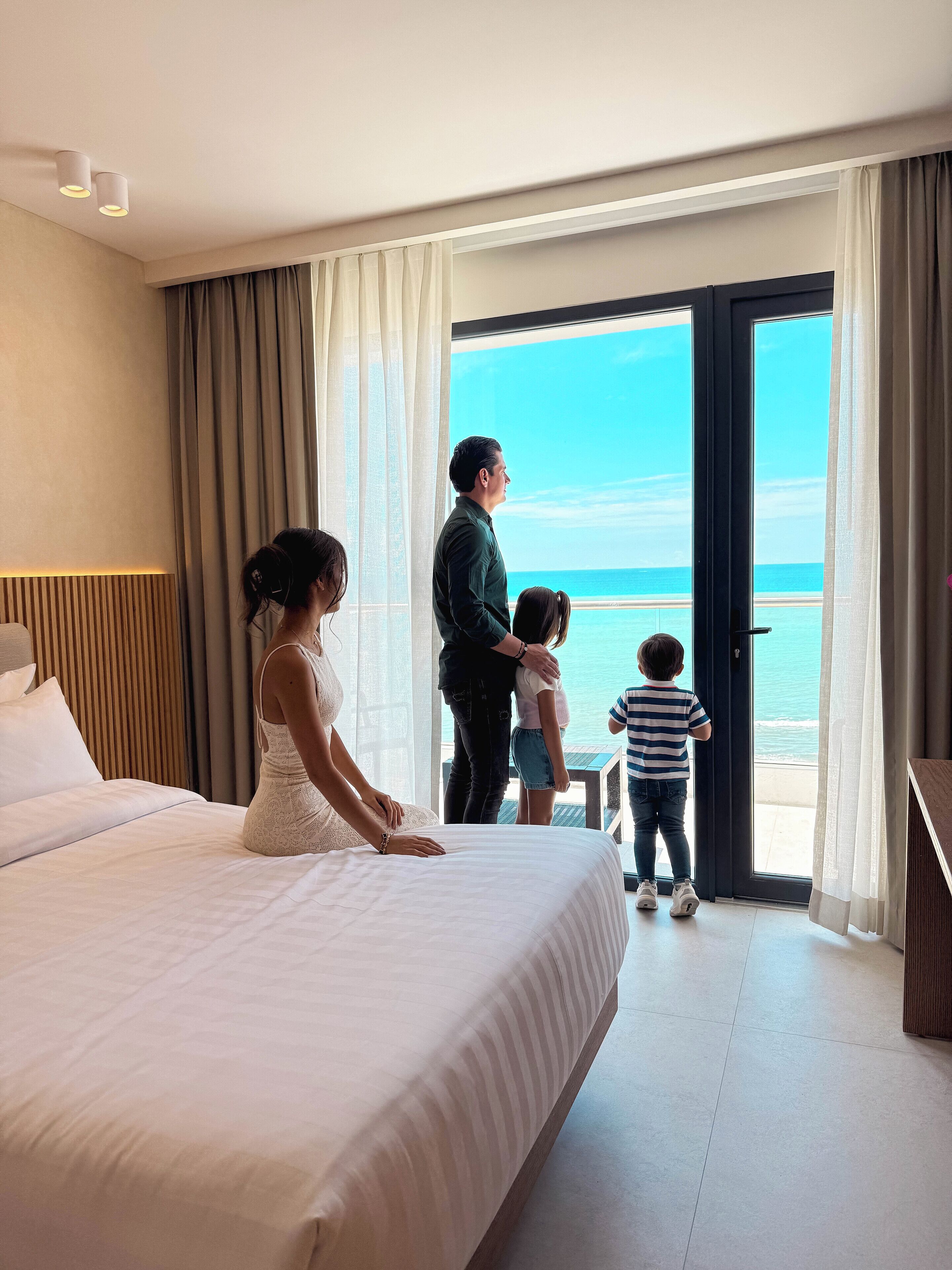 Deluxe Twin Room, Balcony, Sea View | In-room safe, desk, laptop workspace, soundproofing
