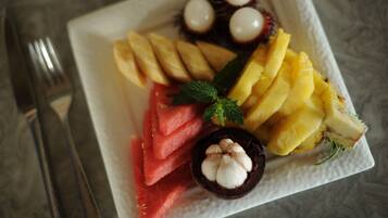Café da manhã, almoço e jantar