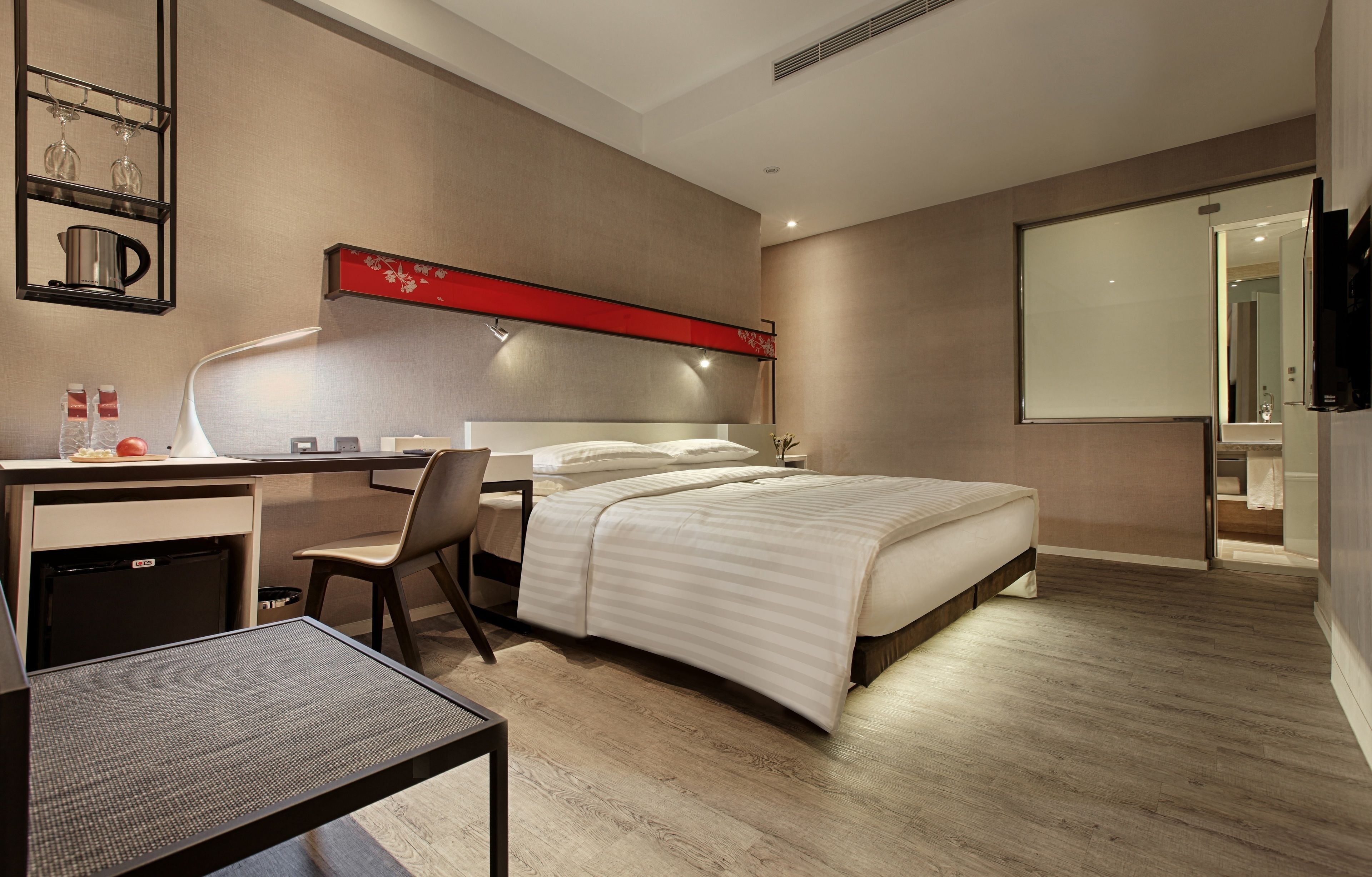 divine  room | bathroom | shower, hair dryer, towels, shampoo