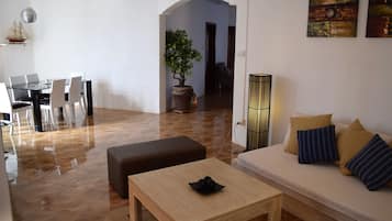 Villa, 3 Bedrooms | Living area | 40-inch LED TV with satellite channels, TV