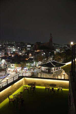 Blick von der Unterkunft