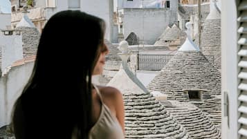 Vue sur la ville depuis lâhĂ©bergement