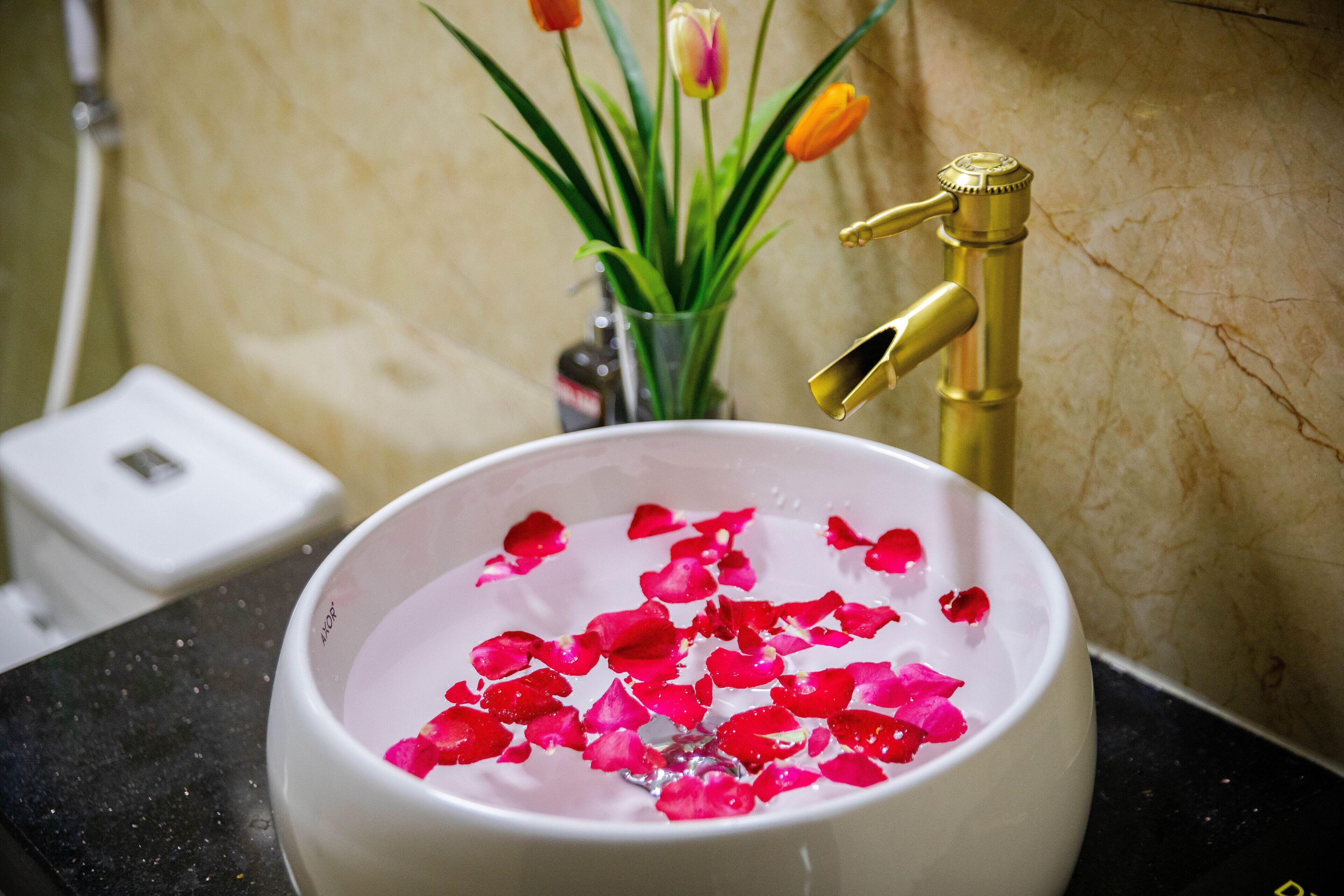 deluxe triple room | bathroom | shower, free toiletries, hair dryer, slippers