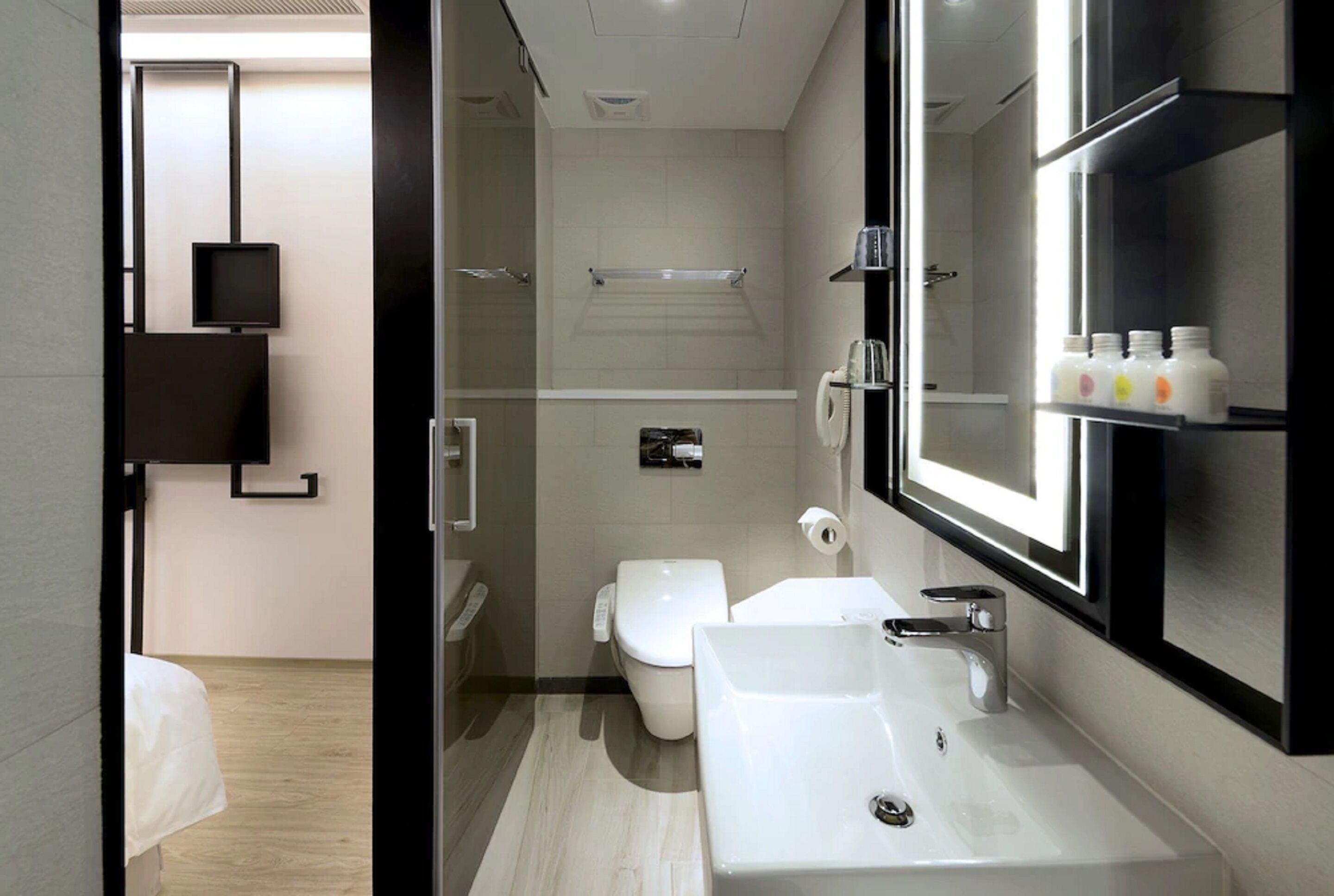 free toiletries, hair dryer, dressing gowns, slippers