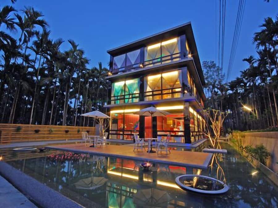 Front of property - evening/night