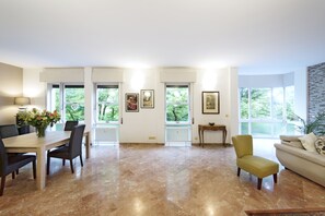 Superior Apartment, 3 Bedrooms | Living area | 26-inch TV with digital channels