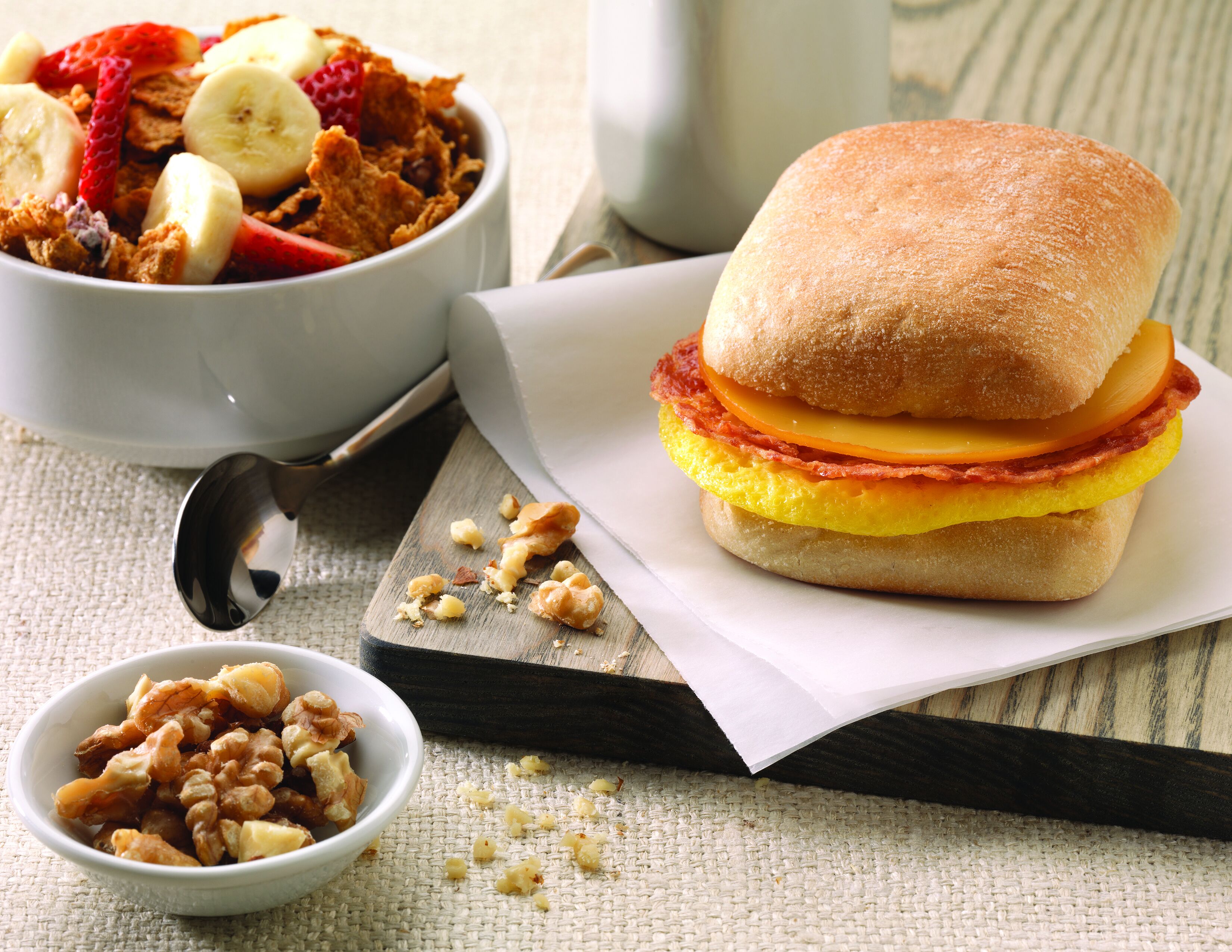 free daily self-service breakfast