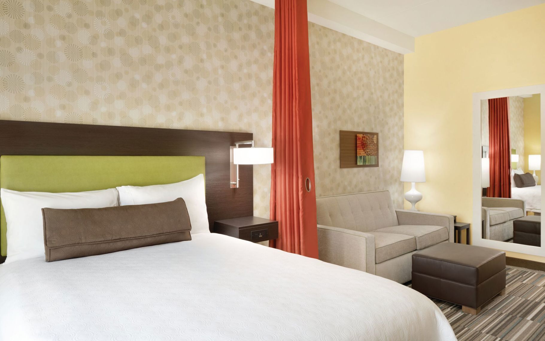 In-room safe, desk, laptop workspace, blackout curtains