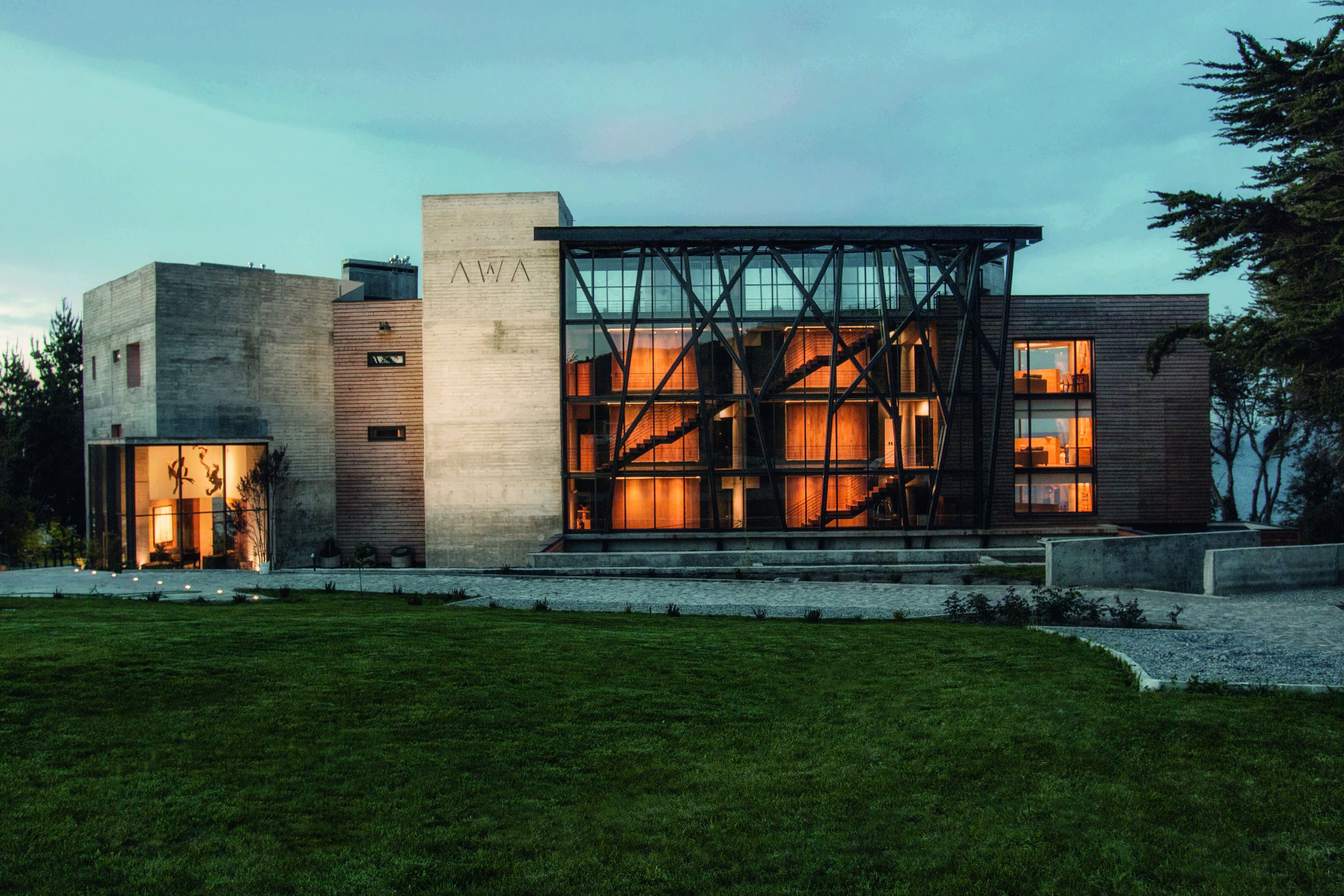 front of property – evening/night