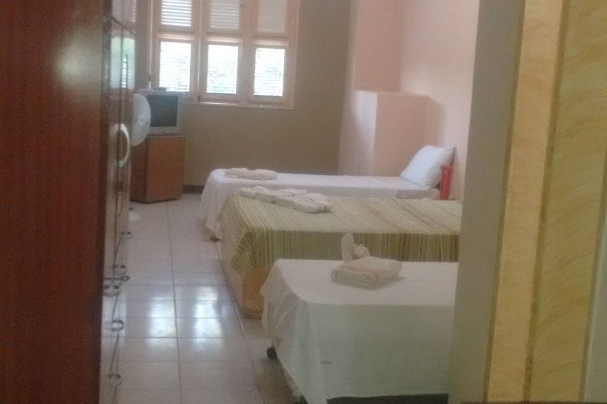Desk, blackout curtains, rollaway beds, free WiFi