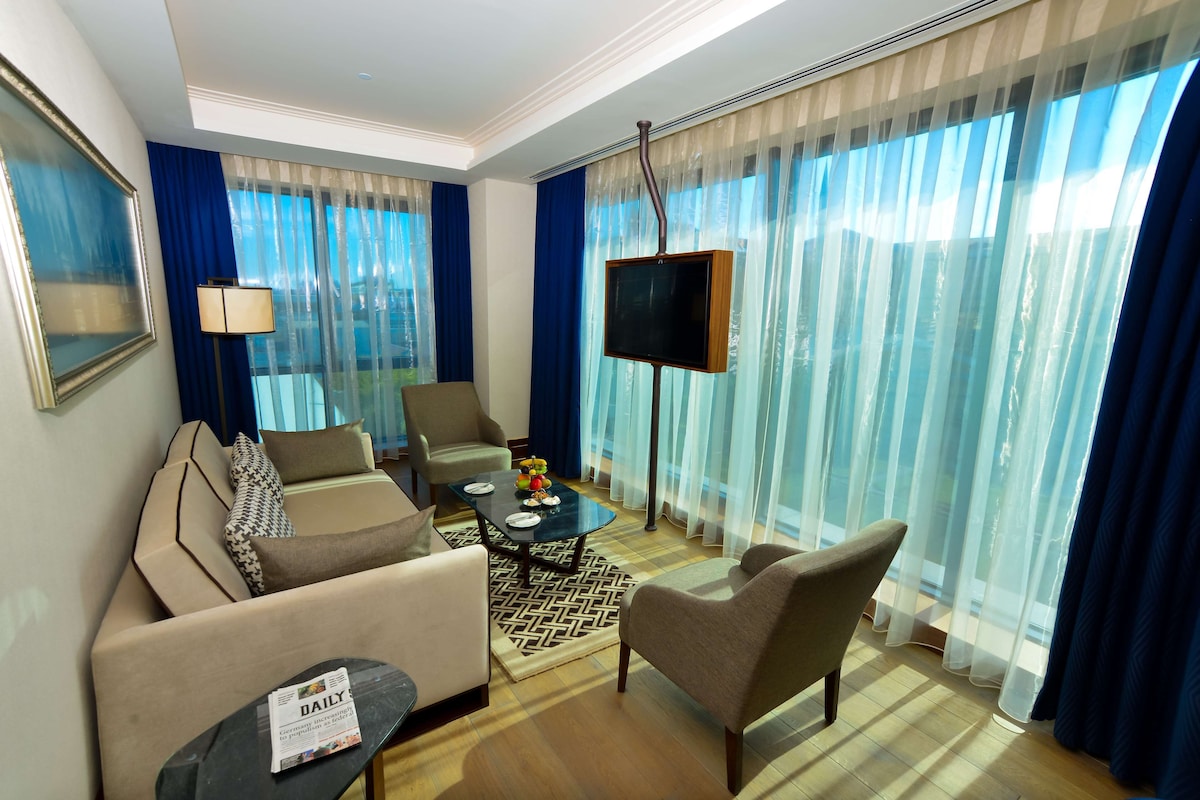 Suite, 1 kingsize-seng, byutsikt | Utsikt fra rommet