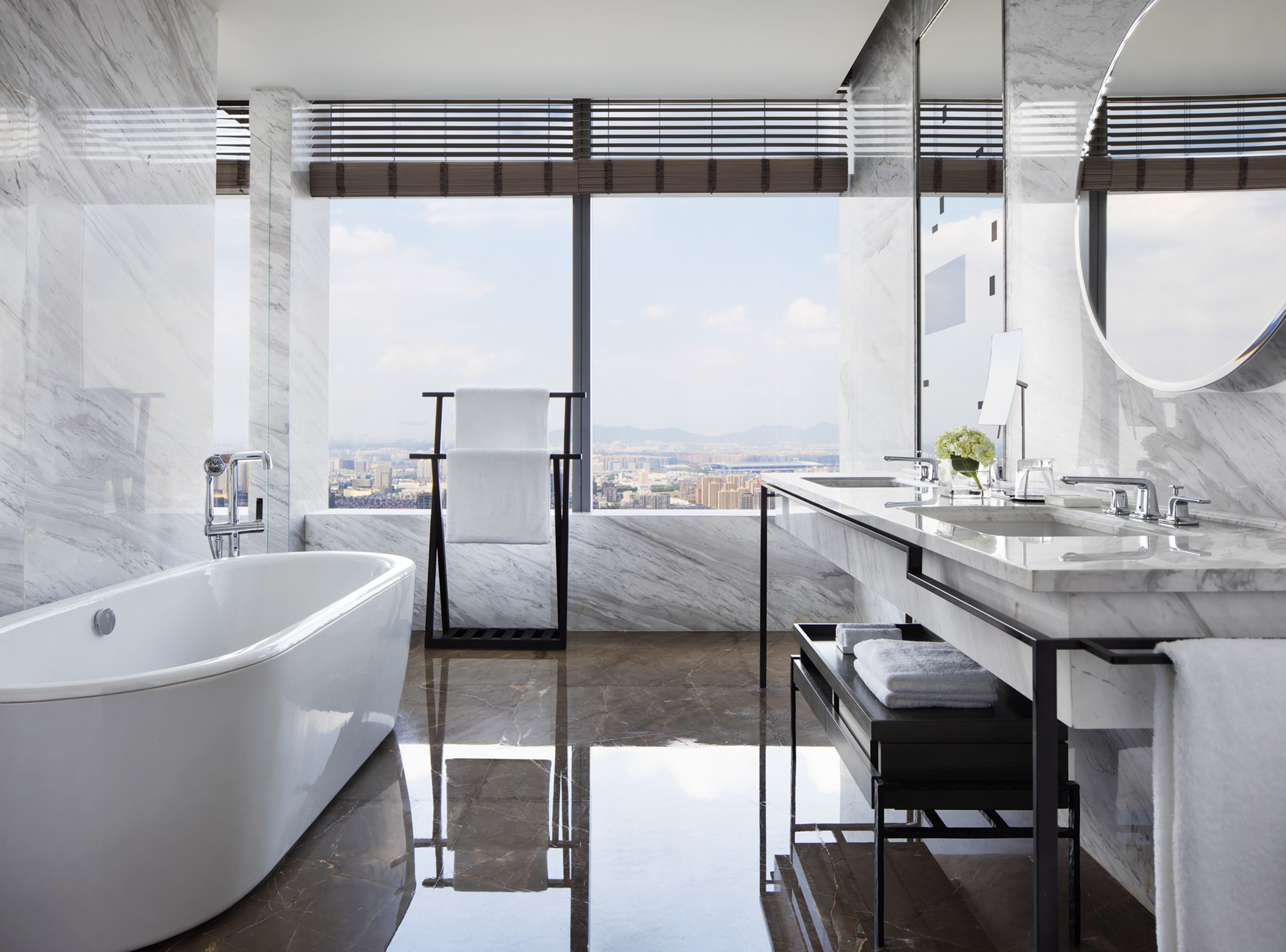 park, suite, 1 king bed | bathroom | separate bathtub and shower, deep-soaking bathtub, designer toiletries